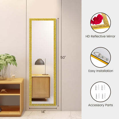 Beauty4U  50"x 14" Wall Mirror,Gold